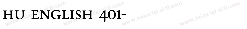 Hu English 401字体转换